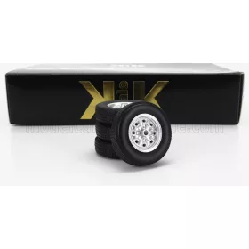   KK-Scale - ACCESSORIES SET 4X WHEELS AND RIMS FOR FORD TAUNUS GT COUPE 1971 BLACK SILVER