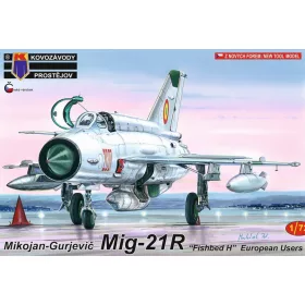   Kovozavody Prostejov - 1/72 MiG-21R Fishbed H  European Users repülő makett