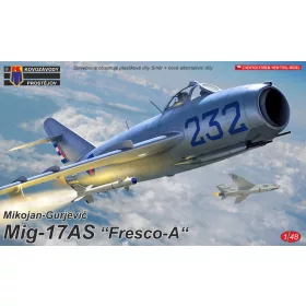   Kovozavody Prostejov - 1/48 MiG-17AS  Fresco-A repülő makett