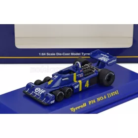   Kyosho - TYRRELL F1  P34 ELF 6-WHEELS N 4 SEASON 1976 PATRICK DEPAILLER BLUE YELLOW