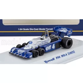   Kyosho - TYRRELL F1  P34 ELF 6 WHEELER N 4 SEASON 1977 PATRICK DEPAILLER BLUE WHITE