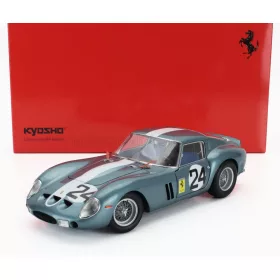   Kyosho - FERRARI 250 GTO COUPE N 24 12h SEBRING 1962 PHILIP HILL - OLIVIER GENDEBIEN BLUE
