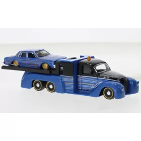 Maisto - Missile Tow Flatbed  blau/schwarz  1:64