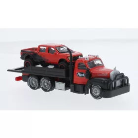 Maisto - Mack B-61 Flatbed  rot  1953  1:64