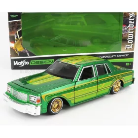 Maisto - CHEVROLET CAPRICE CUSTOM 1987 GREEN MET YELLOW