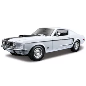   Maisto - Ford Mustang GT Cobra Jet, weiss/schwarz, 1968, 1:18