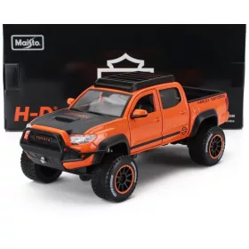   Maisto - TOYOTA TACOMA TRD PRO PICK-UP HARLEY DAVIDSON 2023 ORANGE BLACK