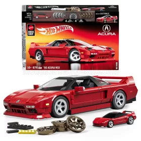   Mattel Hot Wheels - ACURA NSX COUPE 1990 - 876 PEZZI - 876 PCS + V-SERIES SCALE RED