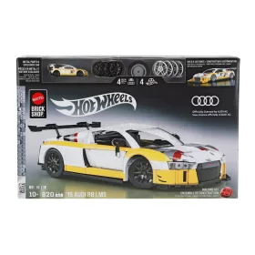   Mattel Hot Wheels - AUDI R8 LMS N 39 RACING 2015 - 820 PEZZI - 820 PCS + R8 SCALE WHITE YELLOW