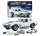 Mattel Hot Wheels - CHEVROLET SET 2X CORVETTE GRAND SPORT 1964 - 918 PEZZI - 918 PCS + CORVETTE GRAND SPORT SCALE WHITE BLUE