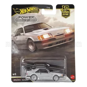 Mattel Hot Wheels - FORD USA MUSTANG SVO COUPE 1984 SILVER