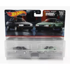   Mattel Hot Wheels - NISSAN 2X SENTRA SE-R 1991 - SILVIA (S13) 1988 GREY GREEN