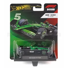   Mattel Hot Wheels - SAUBER F1 C45 TEAM STAKE KICK N 5 SEASON 2025 GABRIEL BORTOLETO GREEN BLACK