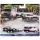 Mattel Hot Wheels - DeLorean DMC12 and Rally Van on a Hauler Team Transport series