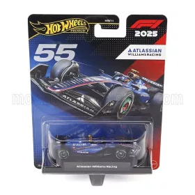   Mattel Hot Wheels - WILLIAMS F1 FW47 TEAM WILLIAMS ATLASSIAN RACING N 55 SEASON 2025 CARLOS SAINZ BLUE BLACK