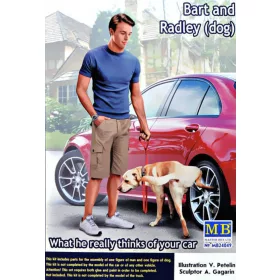   Master Box Ltd. - Bart and Radley (dog) What he really thinks of your car