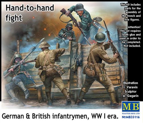 Master Box - Hand-to-hand fight, German & British infantrymen, WW I era