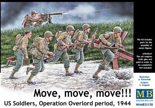 Master Box - Move,move,move!!! US Soldiers ,Operation Overlord period,1944