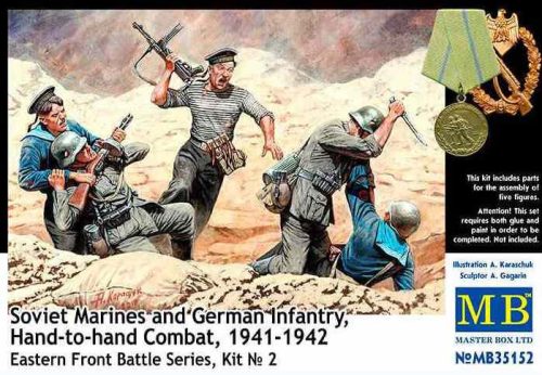 Master Box - Soviet Marines & German Infantry,Hand-to-hand Comabt, 1941-1942