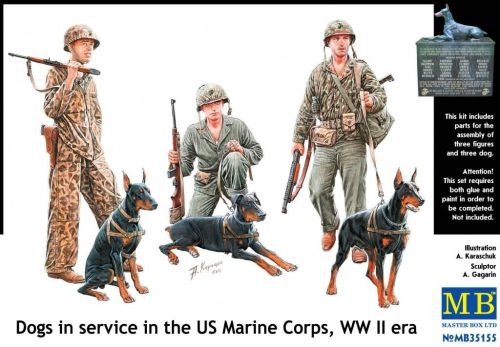 Master Box - Dogs in Service in the US Marine Corps, WW II Era