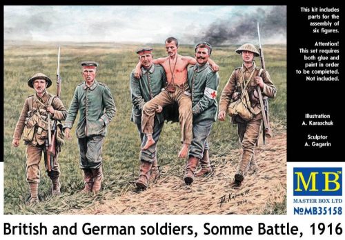 Master Box - British and German soldiers, Somme Battle,1916
