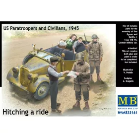   Master Box - Hitching a ride US Paratroopers and Civilians figura makett