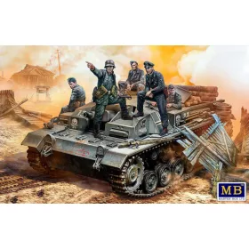   Master Box - German StuG III Crew  WWII era.Their position is behind that forest