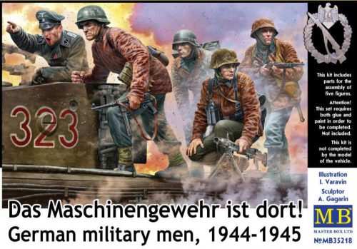 Master Box Ltd. - German military men, 1944-1945. Das Maschinengewehr ist dort!