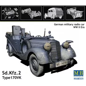   Master Box - Sd.Kfz. 2 Type 170 VK German military radio car  WW II era