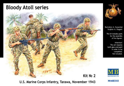 Master Box - Bloody Atoll series. Kit No 2, US Marine Corps Infantry,Tarawa, Nov