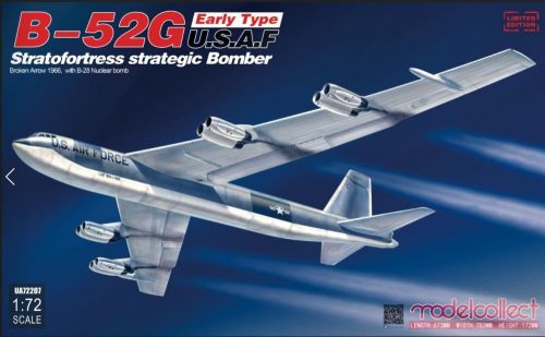 Modelcollect - B-52G early type U.S.A.F stratofortress strategic bomber Broken Arrow1966 w.B-28