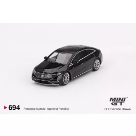   Minigt - 1:64 Mercedes-Benz EQS 580 4MATIC Black 2023 (LHD) - MINI GT