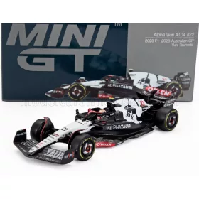   Minigt - ALPHA TAURI F1  AT04 TEAM ALPHA TAURI N 22 AUSTRALIAN GP 2023 YUKI TSUNODA BLUE WHITE