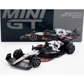   Minigt - ALPHA TAURI F1  AT04 TEAM ALPHA TAURI N 21 AUSTRALIAN GP 2023 NYCK DE VRIES BLUE WHITE