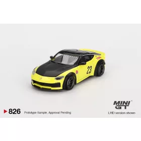  Minigt - 1:64 Nissan Z LB NATION WORKS Ikazuchi Yellow 2024 (LHD) - MINI GT