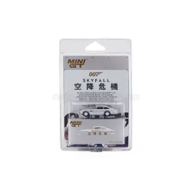   Minigt - ASTON MARTIN DB5 1964 - 007 JAMES BOND - SKYFALL - CHINESE BLISTER PACKAGING SILVER
