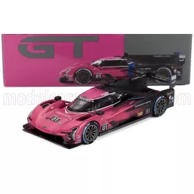   Minigt - CADILLAC V-SERIES-R LMC55R 5.5L V8 TEAM CADILLAC RACING N 01 WINNER IMSA PETIT LE MANS 2024 SEBASTIAN BOURDAIS - SCOTT DIXON - RENGERVAN DER ZANDE FUCSIA BLACK WHITE