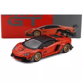   Minigt - LAMBORGHINI AVENTADOR LBWORKS LIBERTY WALK RHD 2025 RED BLACK