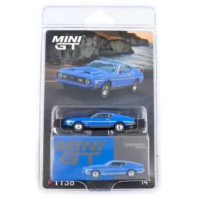 Minigt - Ford Mustang Mach 1 Grabber Blue 1971 (LHD)