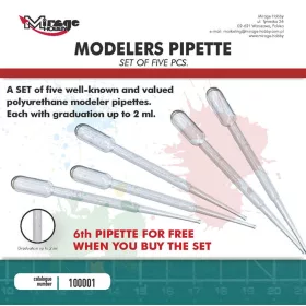   Mirage Hobby - MIRAGE MODELLERS PIPETTES (5 pcs + 1 free pc. / each 2 ml)