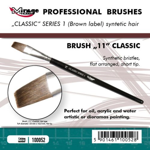 Mirage Hobby - MIRAGE BRUSH FLAT HIGH QUALITY CLASSIC SERIES 1 size 11