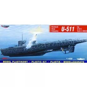   Mirage Hobby - Deutsches U-Boot U 511 Typ IX B Turm I und WG42