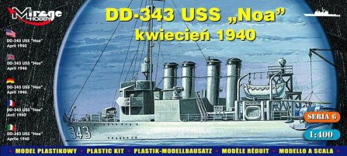 Mirage Hobby - DD-343 USS 'Noa' June 1937