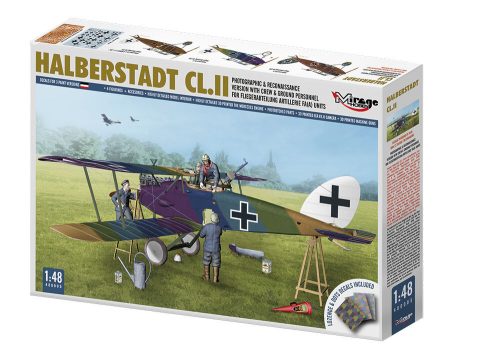 Mirage Hobby - Halberstadt CL.II Photographic & Reconaissance Version With Crew & Ground Personnel For Fliegerabteilung Artillerie FA(A) Units