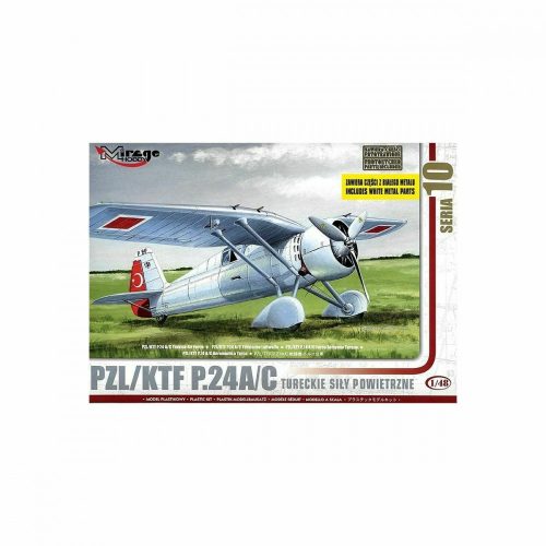 Mirage Hobby - PZL/TFK P.24 C Turkish Luftwaffe w/ Resin- and Fotoetched