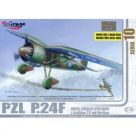   Mirage Hobby - PZL P.24 F der griechischen Luftwaffe mit Resin- und Foto tzteilen