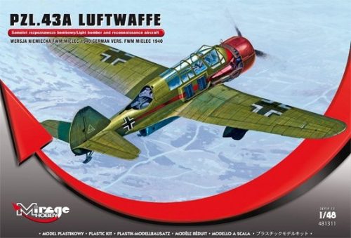 Mirage Hobby - PZL.43A Luftwaffe Germ.Vers. MIELEC 1940