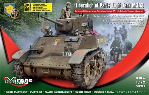Mirage Hobby - Liberation of Paris,Light Tank M3A3