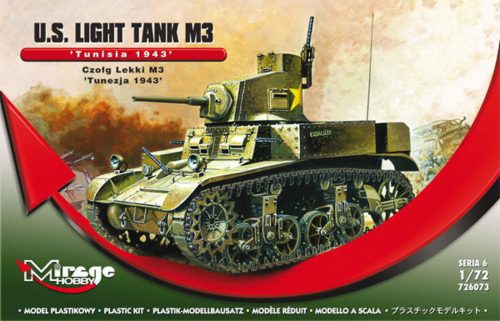 Mirage Hobby - U.S. Light Tank M3 Tunisia 1943