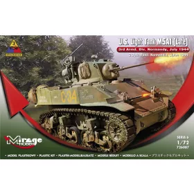   Mirage Hobby - U.S.Light Tank M5A1 (Late) 3rd Armd.DivN tank makett